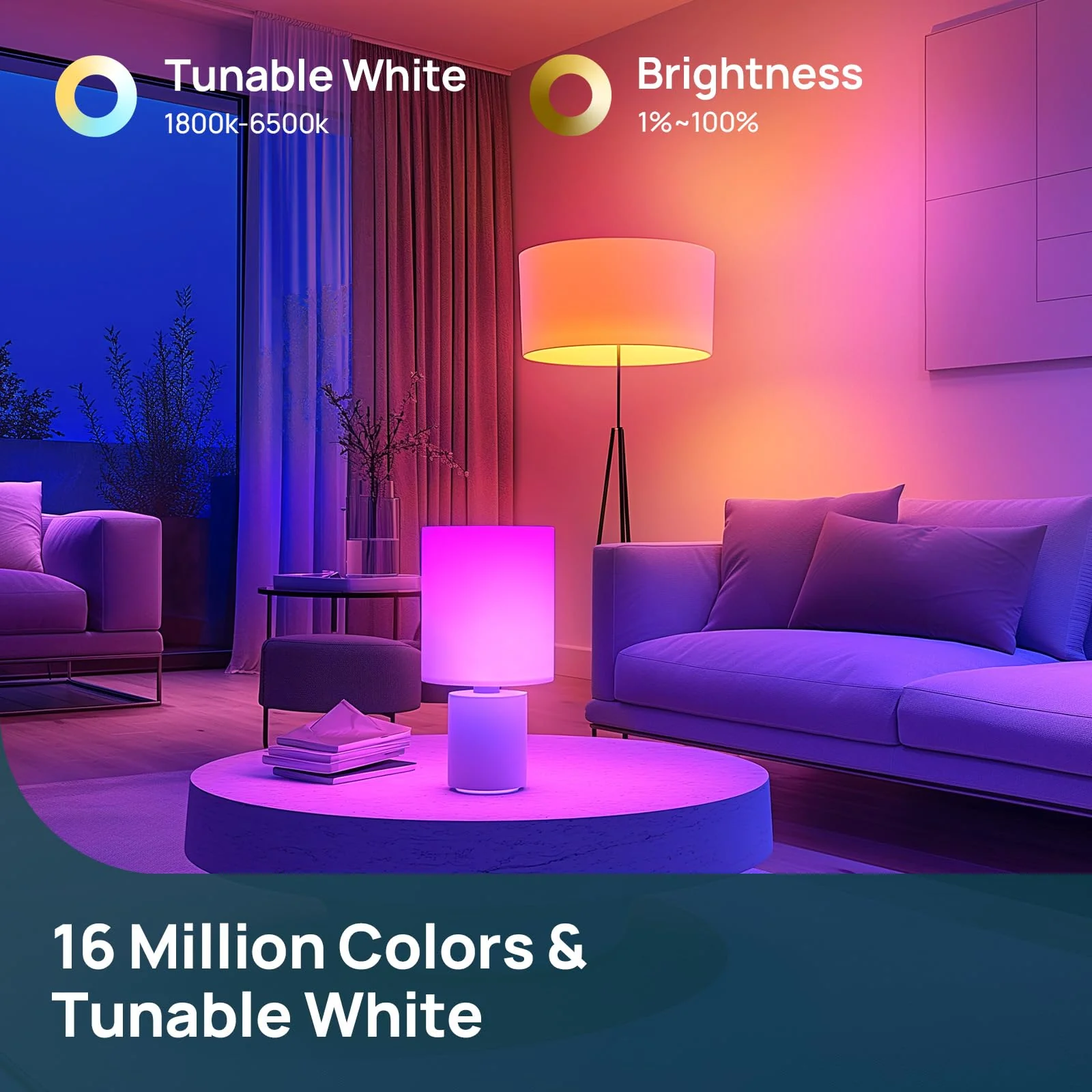 Linkind A19 Smart Light Bulbs - 1100 lumens - Image 5