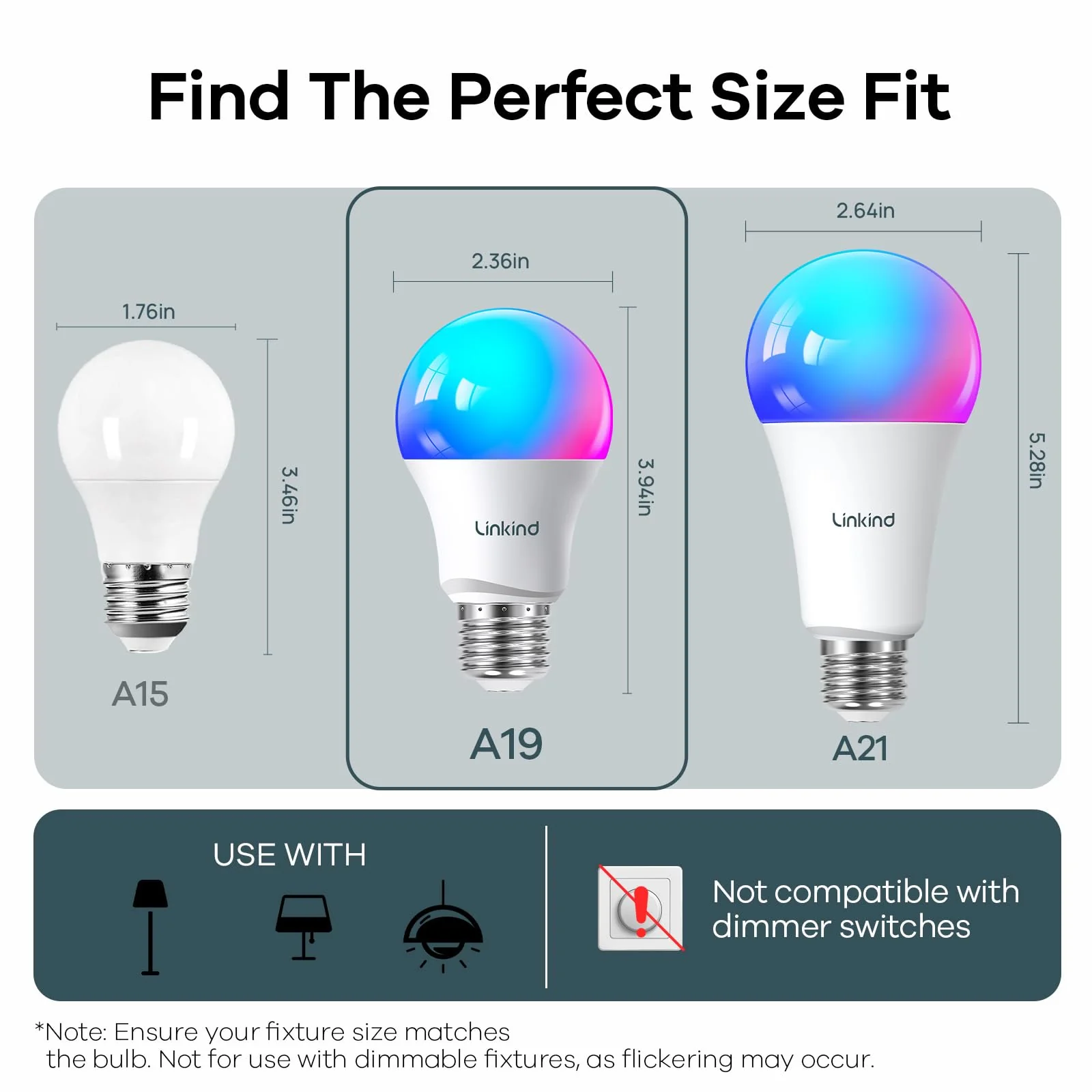 Linkind A19 Smart Light Bulbs - 1100 lumens - Image 7
