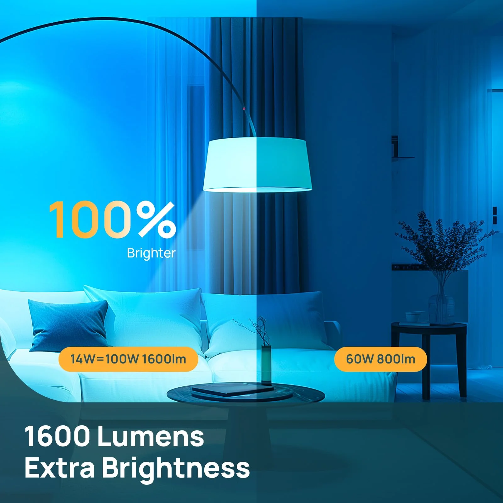 Linkind A21 Smart Light Bulbs - 1600 lumens - Image 3