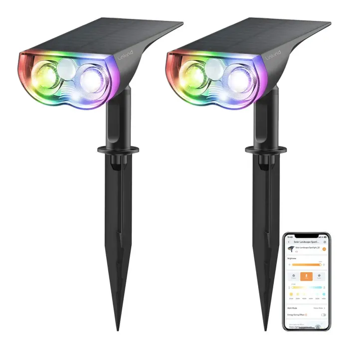 Linkind SL5C Smart Outdoor Solar Spotlight (150lm, App&Voice Control, 16 Million Color, IP67 Waterproof) - Image 13