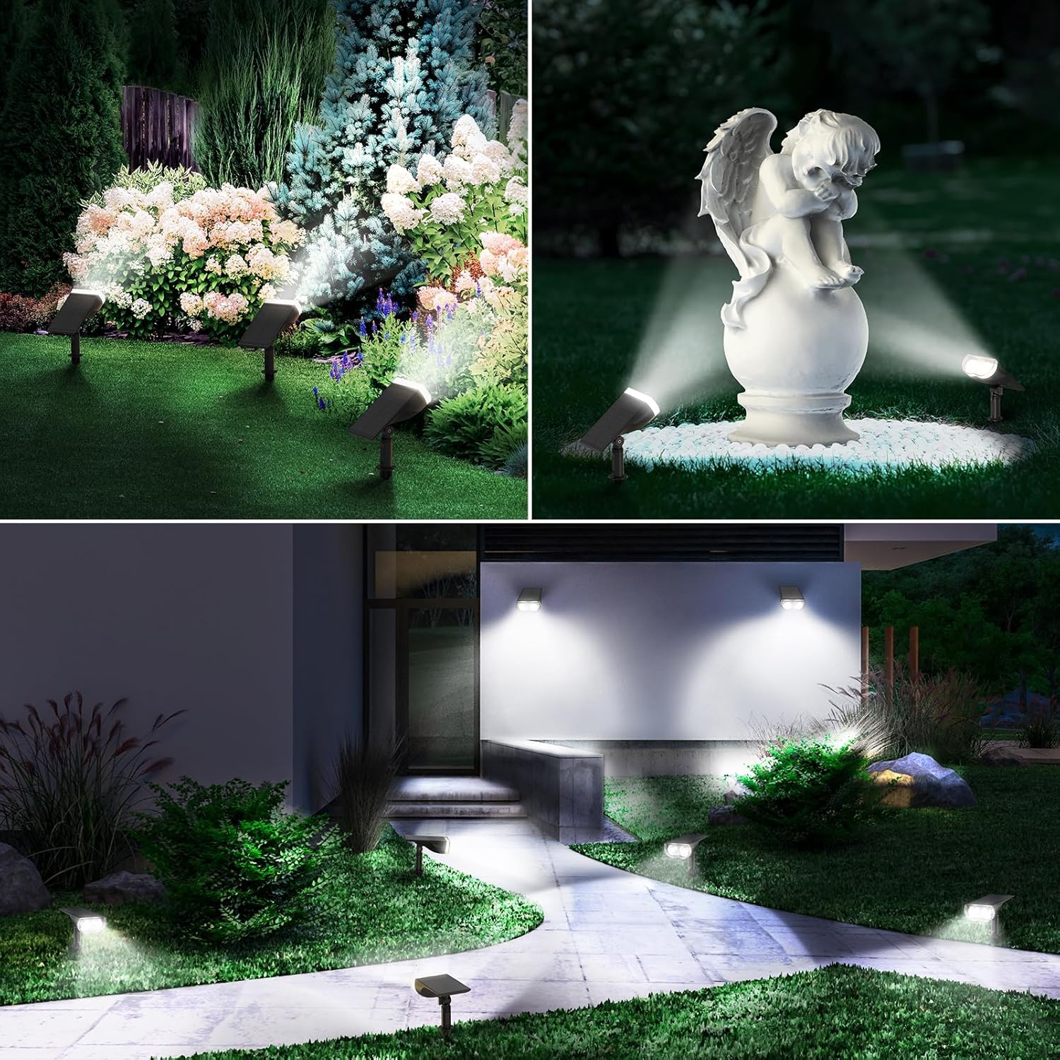 Linkind StarRay Outdoor Solar Spotlight (650lm, 22LEDs, IP65 Waterproof, 90° Beam angle) - Image 7