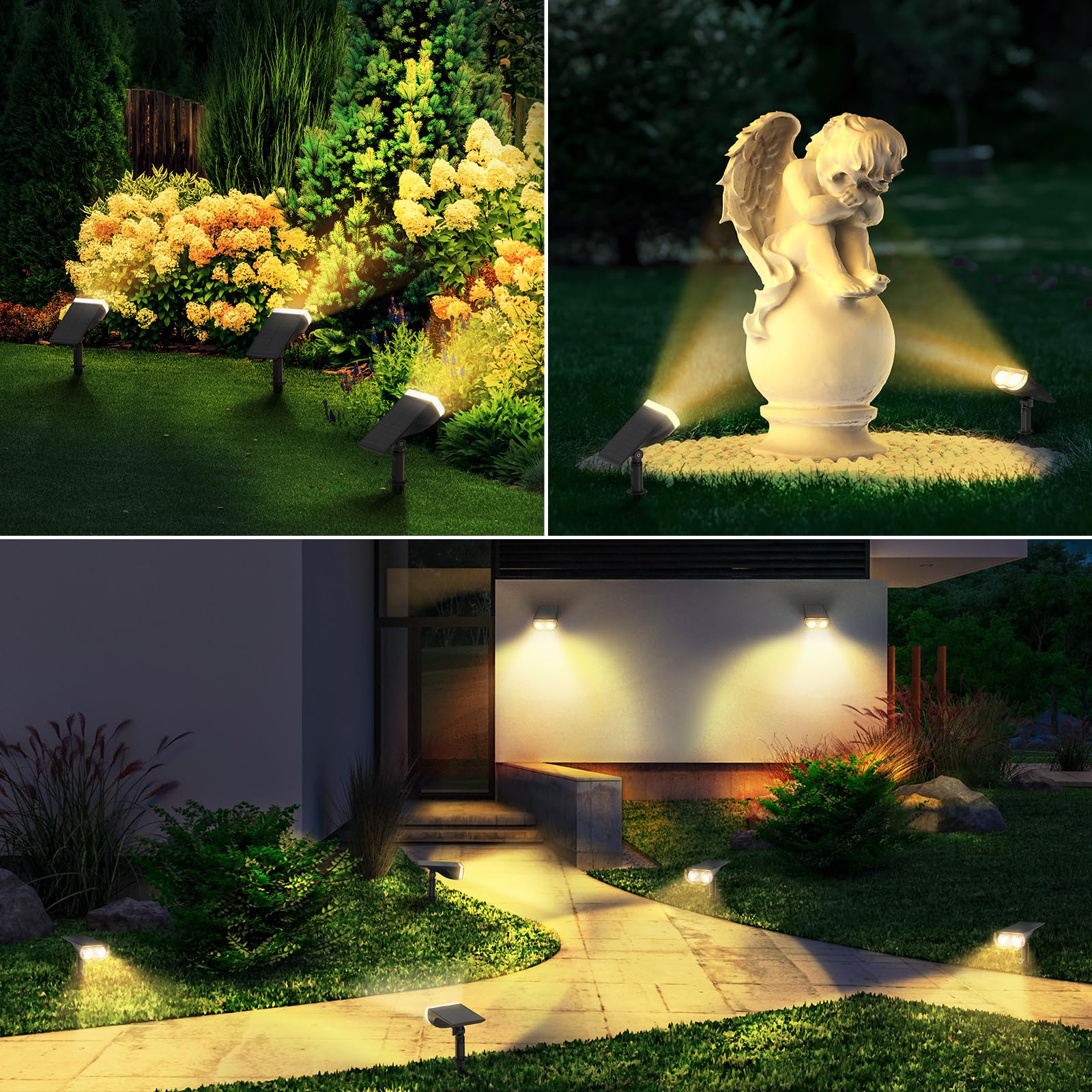 Linkind StarRay Outdoor Solar Spotlight (650lm, 22LEDs, IP65 Waterproof, 90° Beam angle) - Image 8