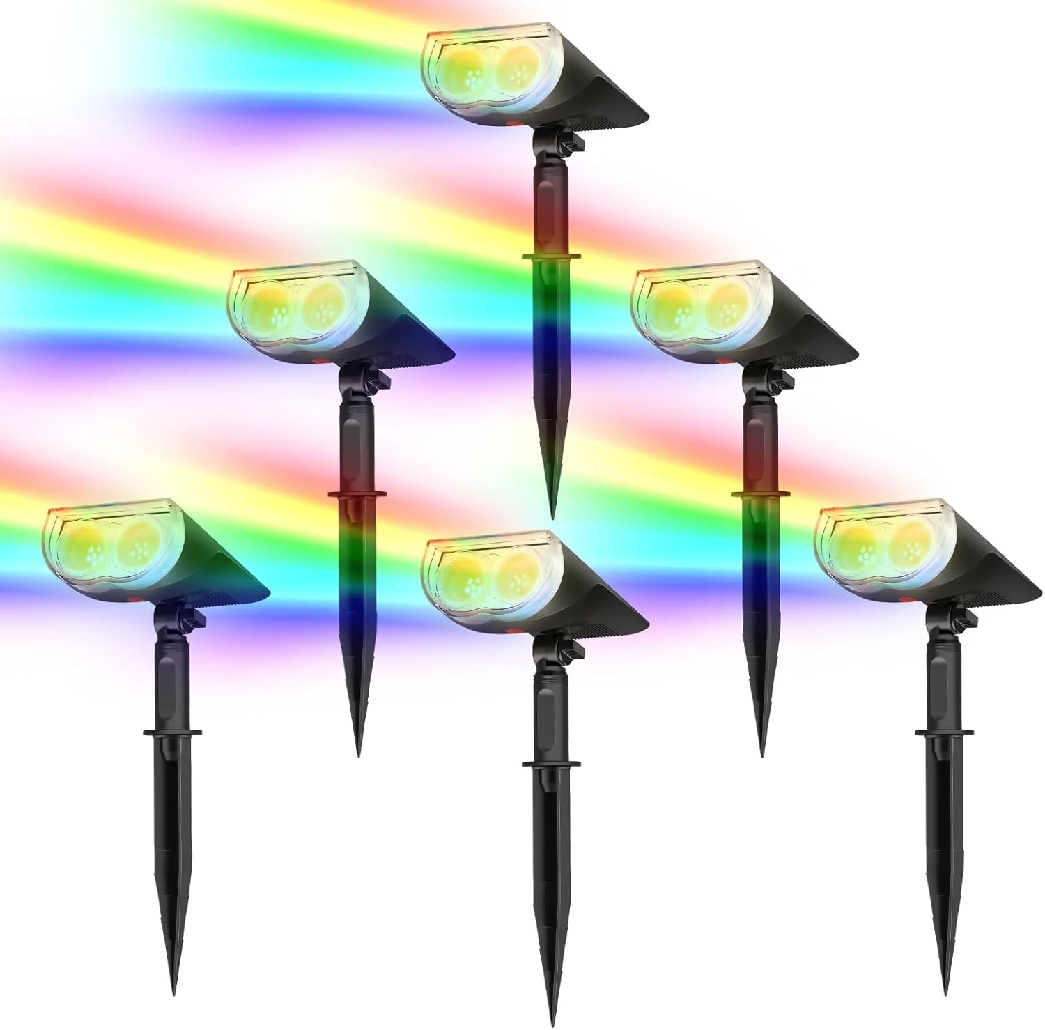 Linkind StarRayS Outdoor Solar Spotlights (350lm, 10LEDs, IP67 Waterproof, 90° Beam angle) - Image 12